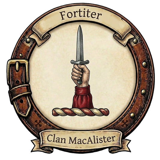 Clan MacAlister Crest digital download: Includes Color PNG, B&W PNG, and SVG vector files