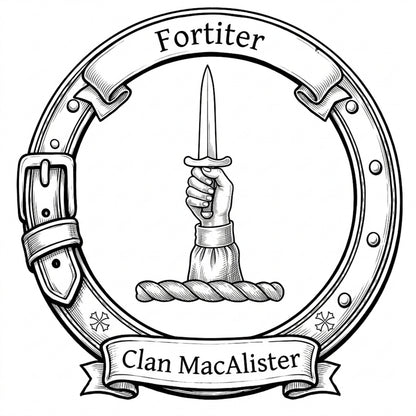 Clan MacAlister Crest digital download: Includes Color PNG, B&W PNG, and SVG vector files