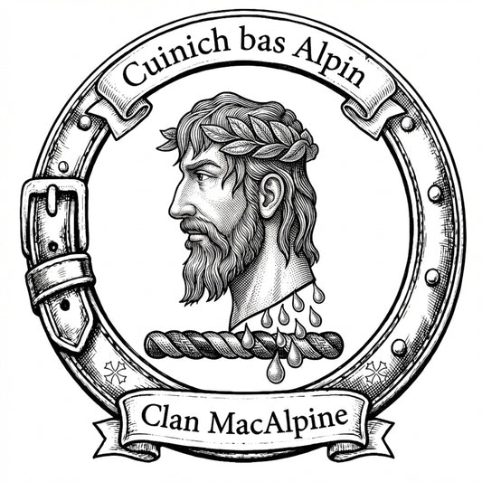 Clan MacAlpine Crest digital download: Includes Color PNG, B&W PNG, and SVG vector files