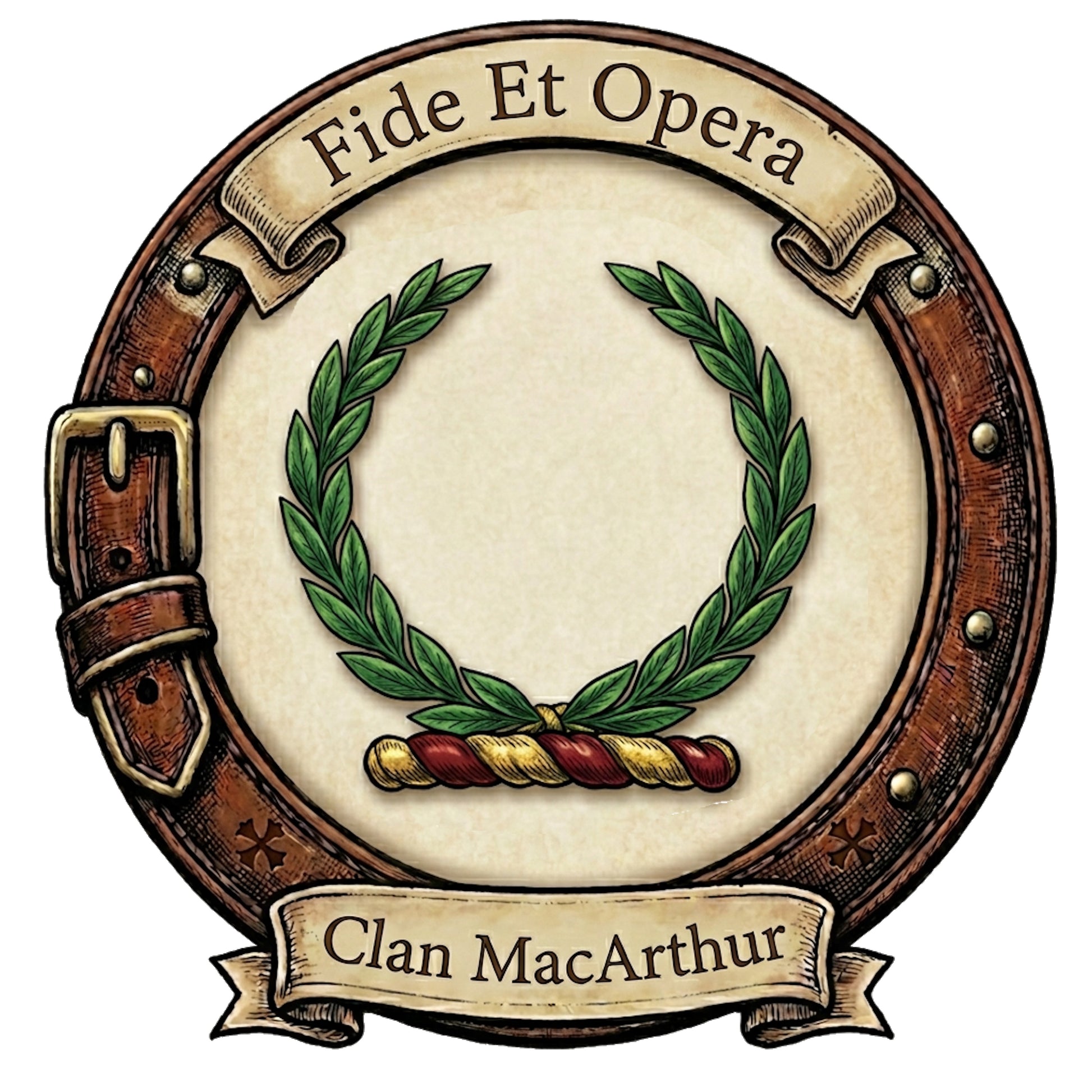 Clan MacArthur Crest digital download: Includes Color PNG, B&W PNG, and SVG vector files