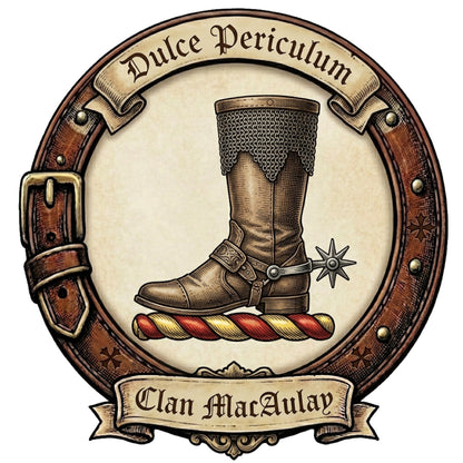 Clan MacAulay Crest digital download: Includes Color PNG, B&W PNG, and SVG vector files
