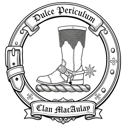 Clan MacAulay Crest digital download: Includes Color PNG, B&W PNG, and SVG vector files