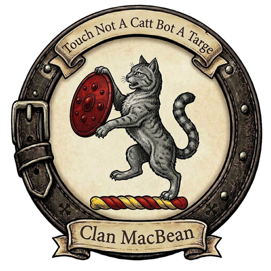 Clan MacBean Crest digital download: Includes Color PNG, B&W PNG, and SVG vector files