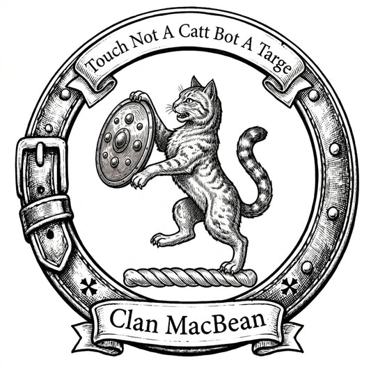 Clan MacBean Crest digital download: Includes Color PNG, B&W PNG, and SVG vector files