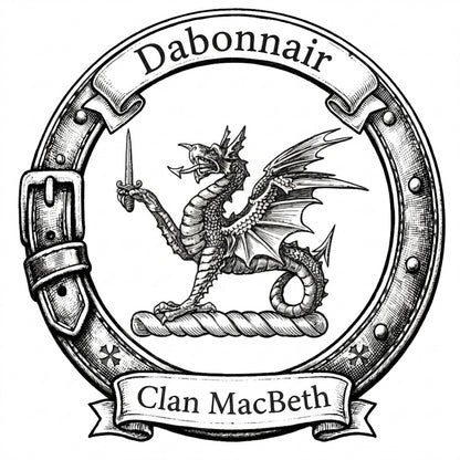 Clan MacBeth Crest digital download: Includes Color PNG, B&W PNG, and SVG vector files