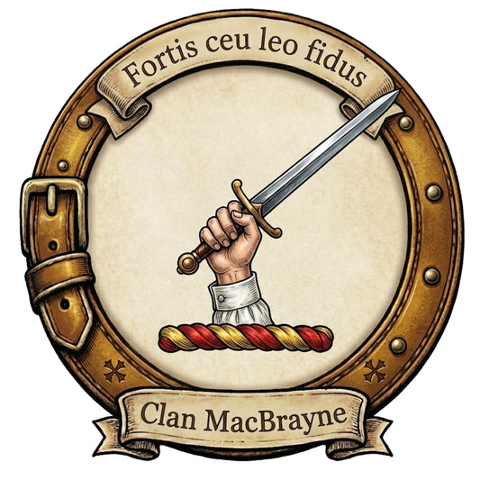 Clan MacBrayne Crest digital download: Includes Color PNG, B&W PNG, and SVG vector files