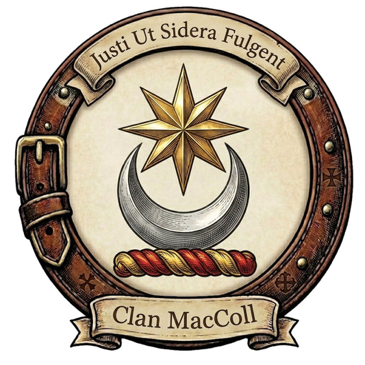 Clan MacColl Crest digital download: Includes Color PNG, B&W PNG, and SVG vector files