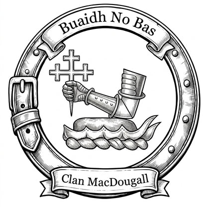 Clan MacDougall Crest digital download: Includes Color PNG, B&W PNG, and SVG vector files