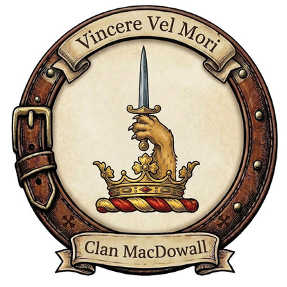 Clan MacDowall Crest digital download: Includes Color PNG, B&W PNG, and SVG vector files
