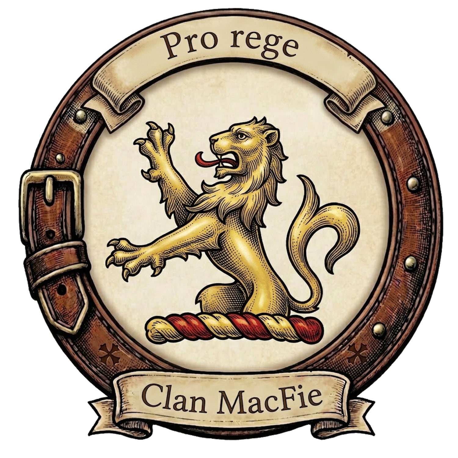Clan MacFie Crest digital download: Includes Color PNG, B&W PNG, and SVG vector files