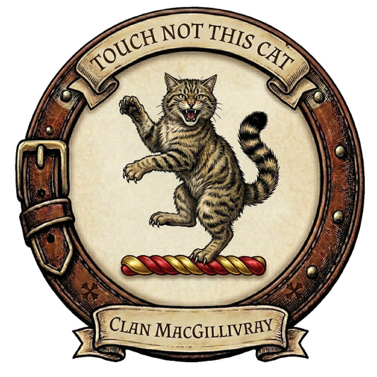 Clan MacGillivray Crest digital download: Includes Color PNG, B&W PNG, and SVG vector files