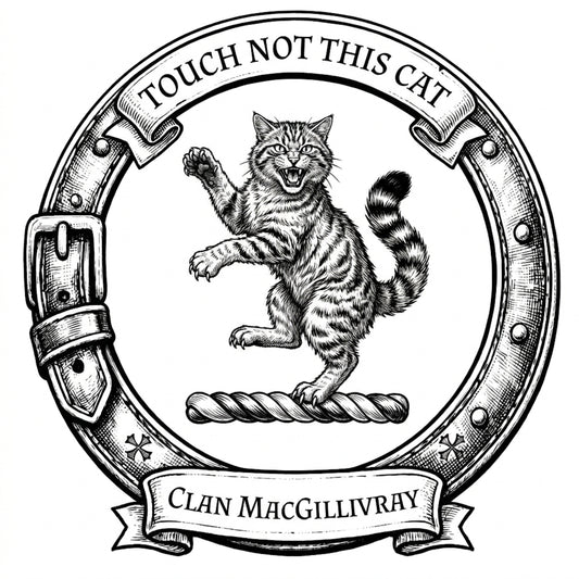 Clan MacGillivray Crest digital download: Includes Color PNG, B&W PNG, and SVG vector files