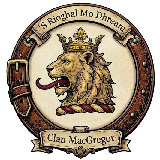 Clan MacGregor Crest digital download: Includes Color PNG, B&W PNG, and SVG vector files