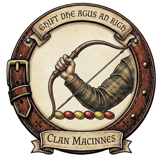 Clan MacInnes Crest digital download: Includes Color PNG, B&W PNG, and SVG vector files