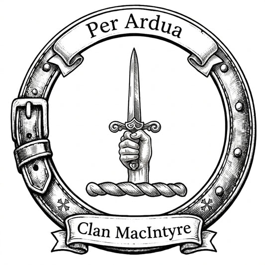 Clan MacIntyre Crest digital download: Includes Color PNG, B&W PNG, and SVG vector files