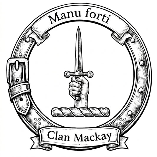 Clan Mackay Crest digital download: Includes Color PNG, B&W PNG, and SVG vector files