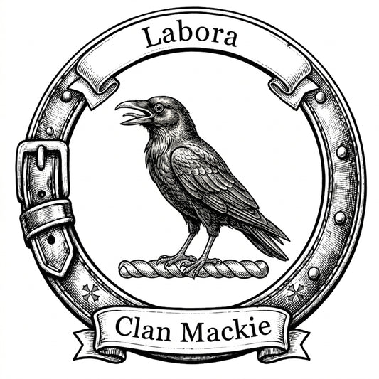 Clan Mackie Crest digital download: Includes Color PNG, B&W PNG, and SVG vector files