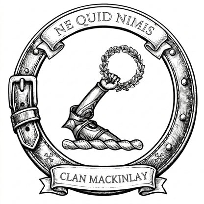 Clan MacKinlay Crest digital download: Includes Color PNG, B&W PNG, and SVG vector files