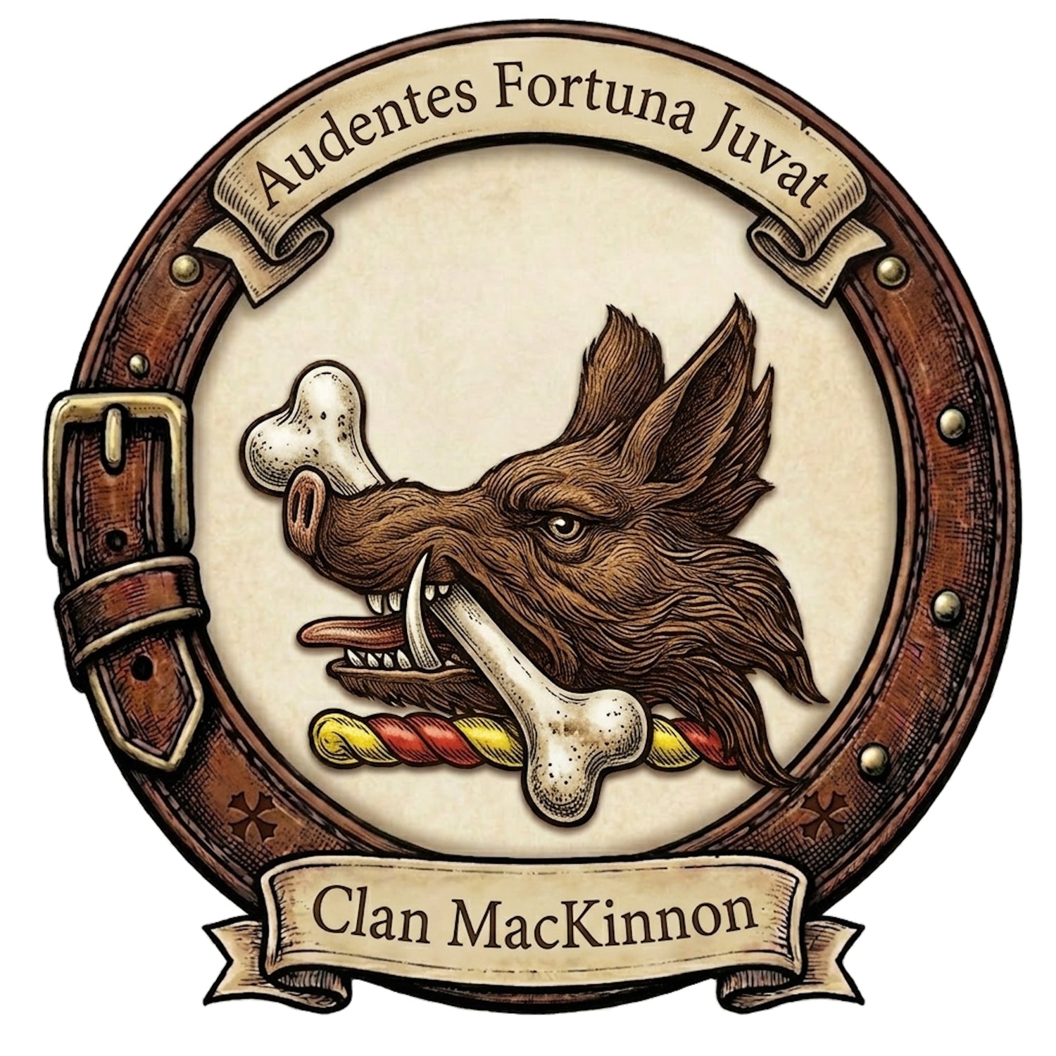 Clan MacKinnon Crest digital download: Includes Color PNG, B&W PNG, and SVG vector files