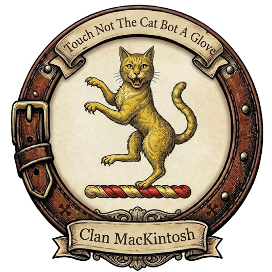 Clan MacKintosh Crest digital download: Includes Color PNG, B&W PNG, and SVG vector files
