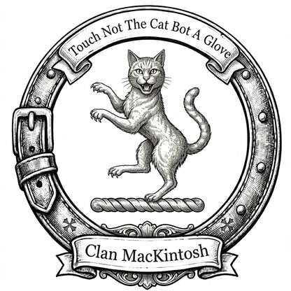Clan MacKintosh Crest digital download: Includes Color PNG, B&W PNG, and SVG vector files
