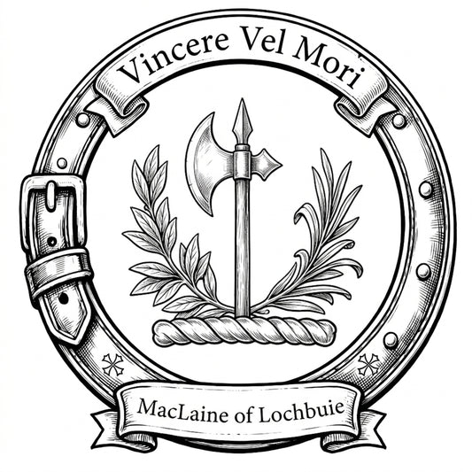 MacLaine of Lochbuie Crest digital download: Includes Color PNG, B&W PNG, and SVG vector files