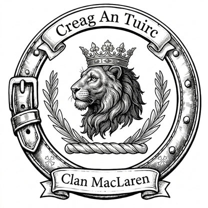 Clan MacLaren Crest digital download: Includes Color PNG, B&W PNG, and SVG vector files