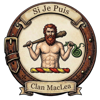 Clan MacLea Crest digital download: Includes Color PNG, B&W PNG, and SVG vector files