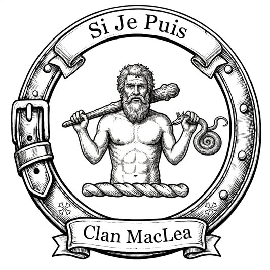 Clan MacLea Crest digital download: Includes Color PNG, B&W PNG, and SVG vector files