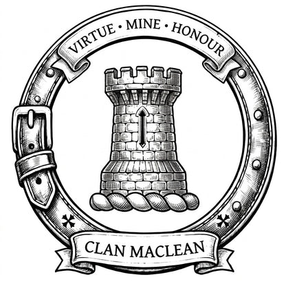Clan MacLean Crest digital download: Includes Color PNG, B&W PNG, and SVG vector files