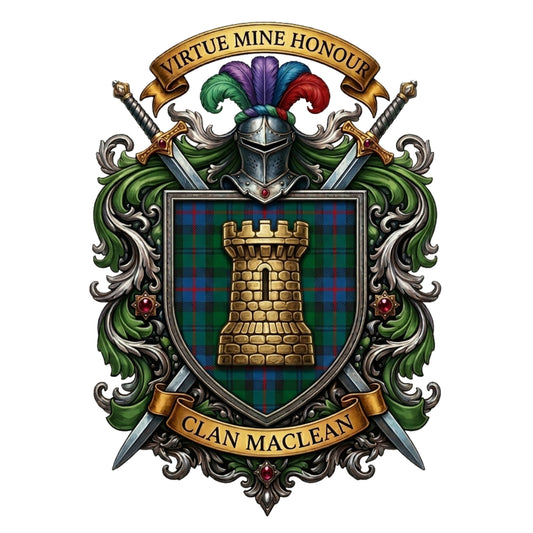 Clan MacLean Crest digital download: Includes Color PNG, B&W PNG, and SVG vector files