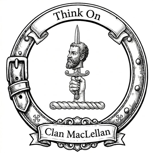 Clan MacLellan Crest digital download: Includes Color PNG, B&W PNG, and SVG vector files