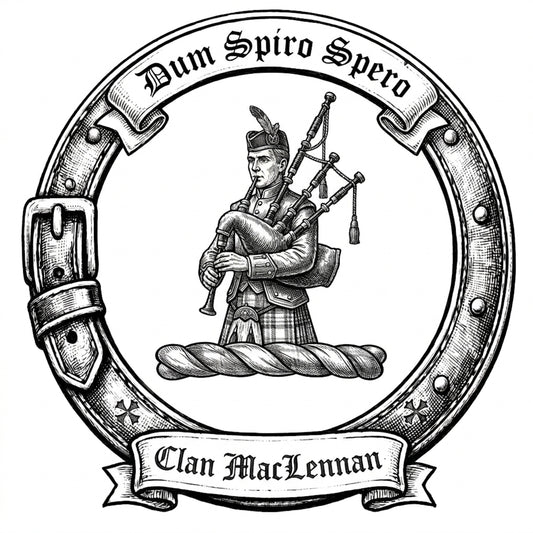 Clan MacLennan Crest digital download: Includes Color PNG, B&W PNG, and SVG vector files
