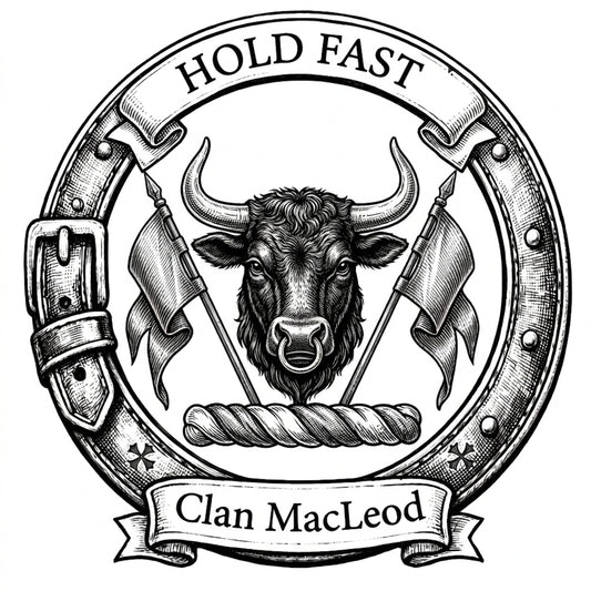 Clan MacLeod Crest digital download: Includes Color PNG, B&W PNG, and SVG vector files
