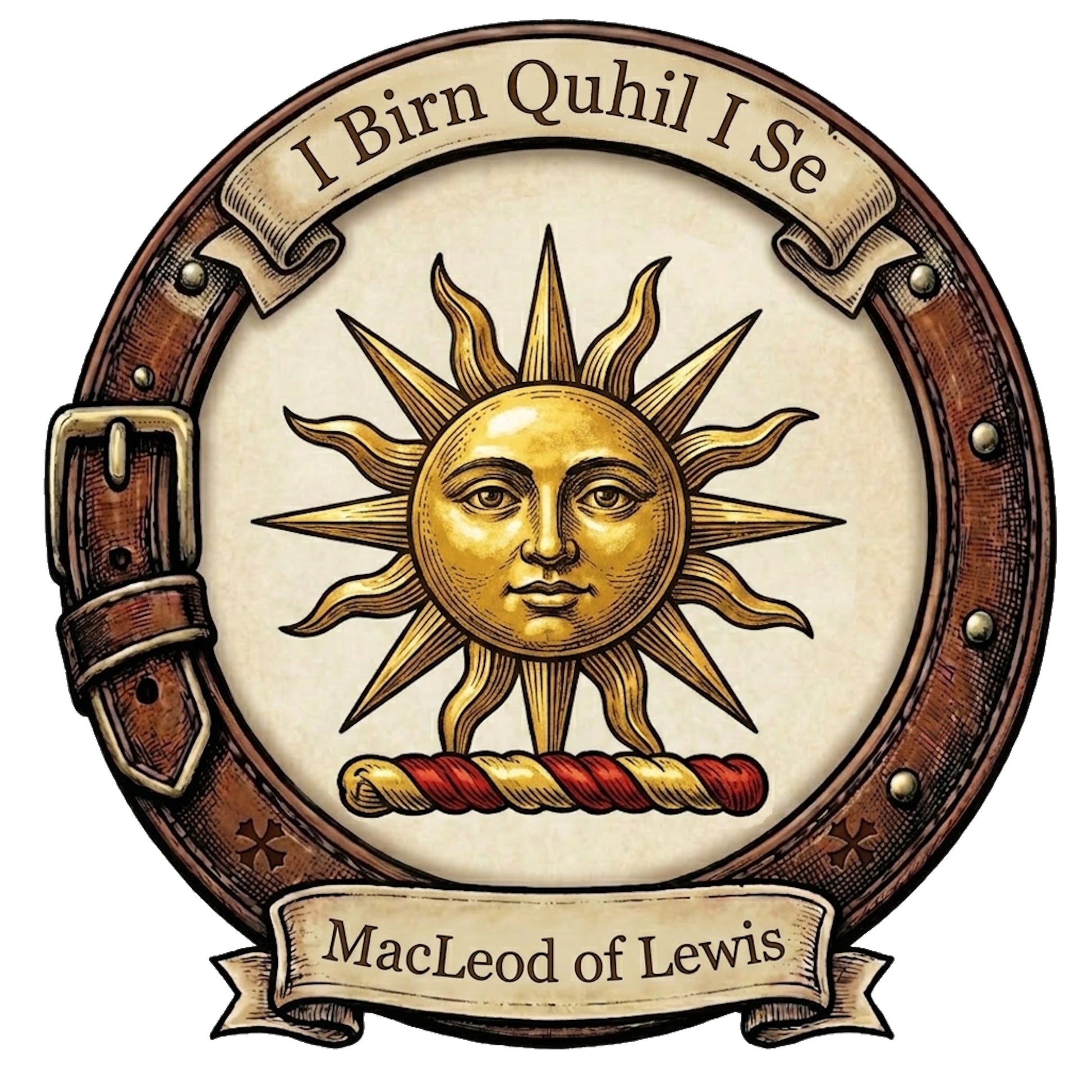 MacLeod of Lewis Crest digital download: Includes Color PNG, B&W PNG, and SVG vector files