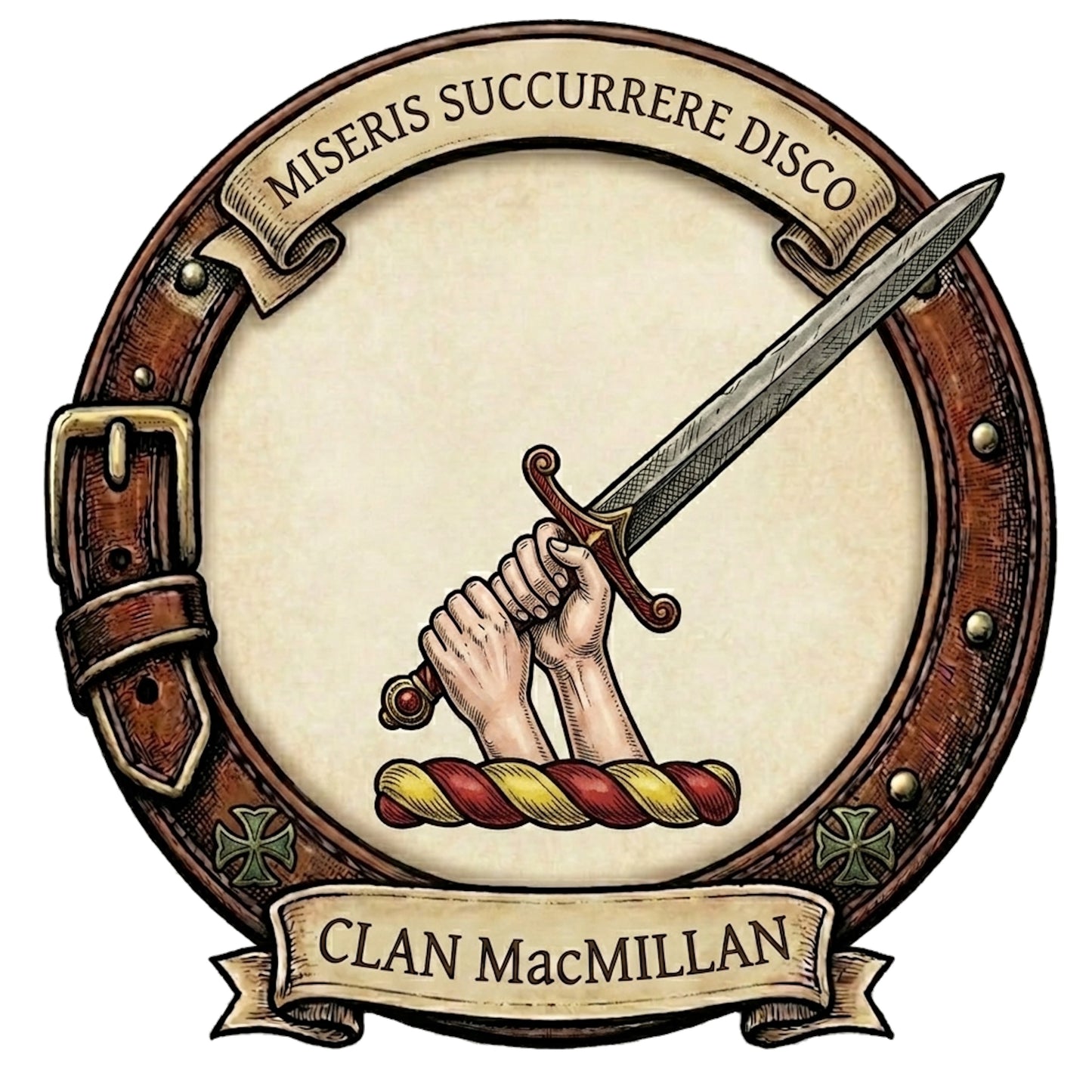 Clan MacMillan Crest digital download: Includes Color PNG, B&W PNG, and SVG vector files