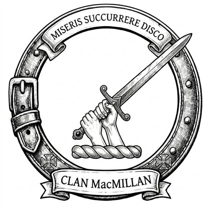 Clan MacMillan Crest digital download: Includes Color PNG, B&W PNG, and SVG vector files