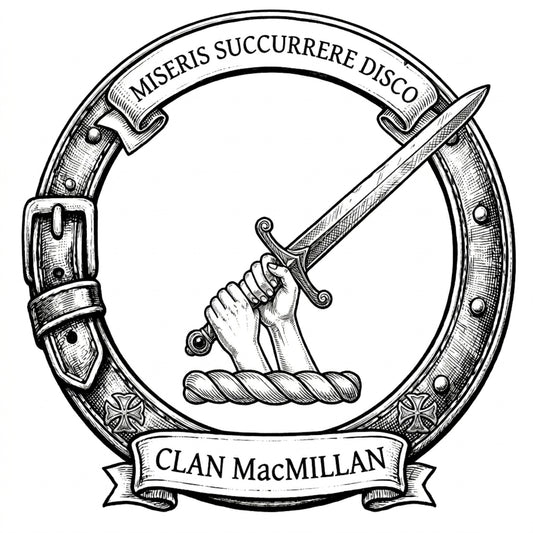Clan MacMillan Crest digital download: Includes Color PNG, B&W PNG, and SVG vector files