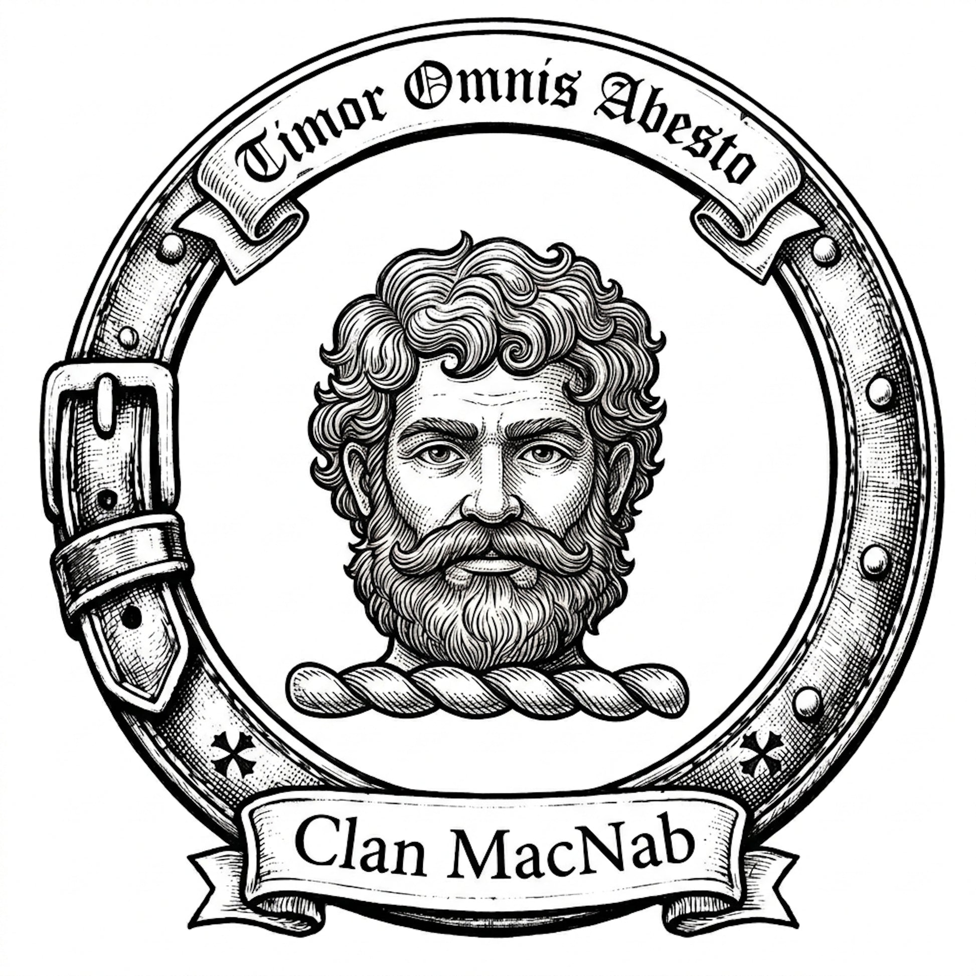 Clan MacNab Crest digital download: Includes Color PNG, B&W PNG, and SVG vector files