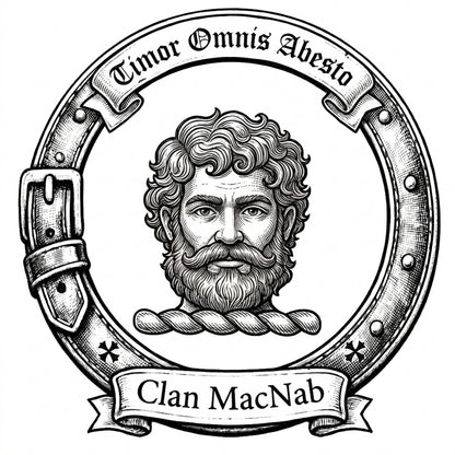 Clan MacNab Crest digital download: Includes Color PNG, B&W PNG, and SVG vector files