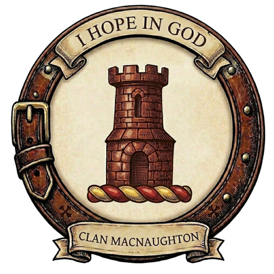 Clan MacNaughton Crest digital download: Includes Color PNG, B&W PNG, and SVG vector files