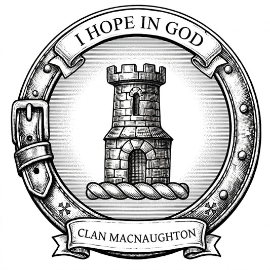 Clan MacNaughton Crest digital download: Includes Color PNG, B&W PNG, and SVG vector files