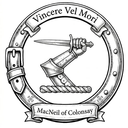 MacNeil of Colonsay Crest digital download: Includes Color PNG, B&W PNG, and SVG vector files
