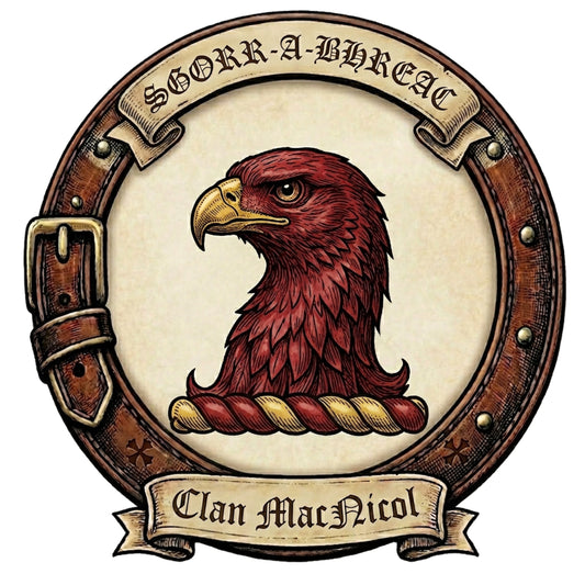 Clan MacNicol Crest digital download: Includes Color PNG, B&W PNG, and SVG vector files