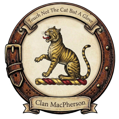 Clan MacPherson Crest digital download: Includes Color PNG, B&W PNG, and SVG vector files