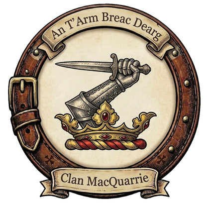 Clan MacQuarrie Crest digital download: Includes Color PNG, B&W PNG, and SVG vector files