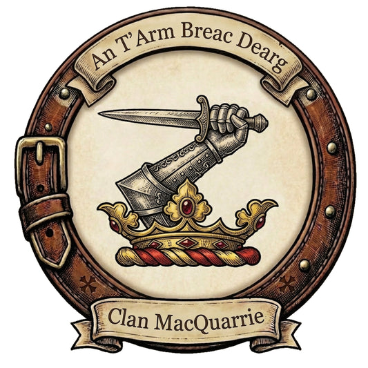 Clan MacQuarrie Crest digital download: Includes Color PNG, B&W PNG, and SVG vector files