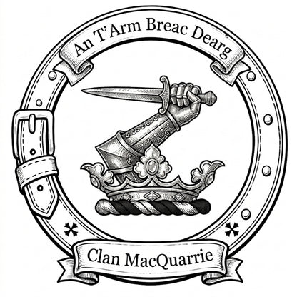 Clan MacQuarrie Crest digital download: Includes Color PNG, B&W PNG, and SVG vector files