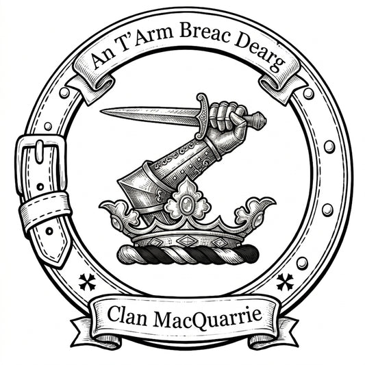 Clan MacQuarrie Crest digital download: Includes Color PNG, B&W PNG, and SVG vector files