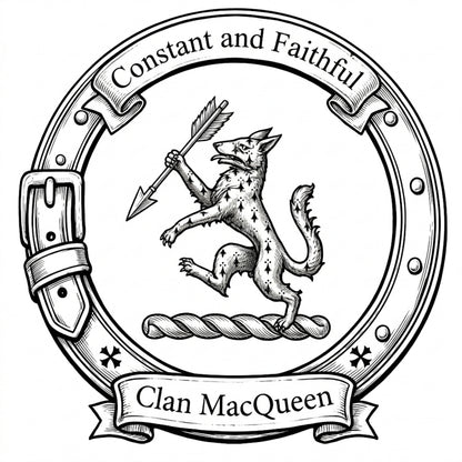Clan MacQueen Crest digital download: Includes Color PNG, B&W PNG, and SVG vector files